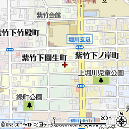 京都府京都市北区紫竹下園生町43周辺の地図