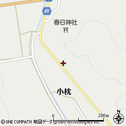 兵庫県丹波篠山市小枕1289周辺の地図