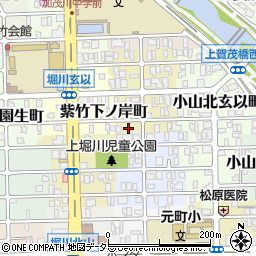 京都府京都市北区紫竹下長目町2周辺の地図