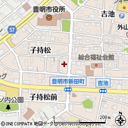 愛知県豊明市新田町子持松5周辺の地図