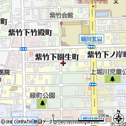 京都府京都市北区紫竹下園生町48周辺の地図