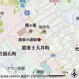 京都府京都市北区鷹峯土天井町39周辺の地図