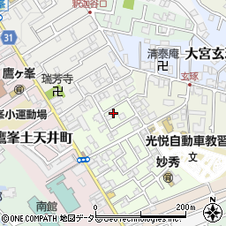 京都府京都市北区鷹峯黒門町36-27周辺の地図