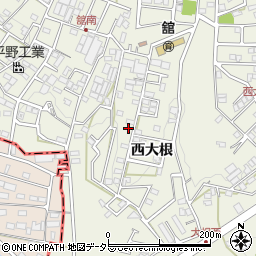 愛知県豊明市栄町西大根周辺の地図