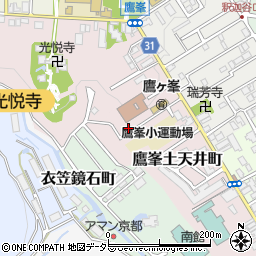 京都府京都市北区鷹峯土天井町50周辺の地図