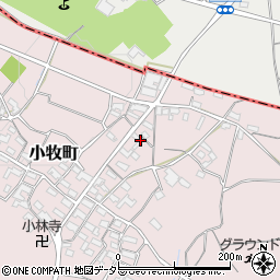 三重県四日市市小牧町800-3周辺の地図