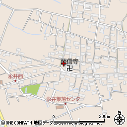 永井公会所周辺の地図