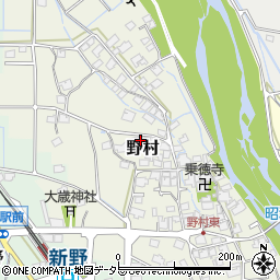 兵庫県神崎郡神河町野村286周辺の地図