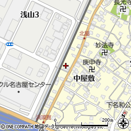 愛知県東海市名和町家下周辺の地図
