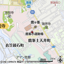 京都府京都市北区鷹峯土天井町49周辺の地図