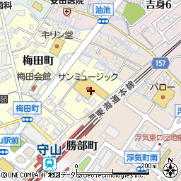サンミュージックアットタイム守山店周辺の地図