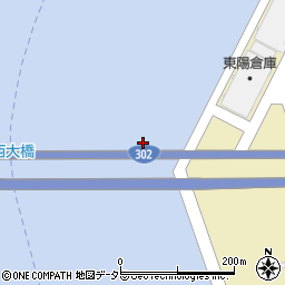 名港西大橋周辺の地図