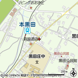 本黒田簡易郵便局周辺の地図