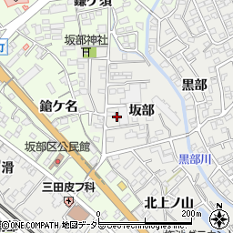 愛知県豊明市阿野町坂部周辺の地図
