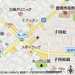 愛知県豊明市新田町子持松13-14周辺の地図
