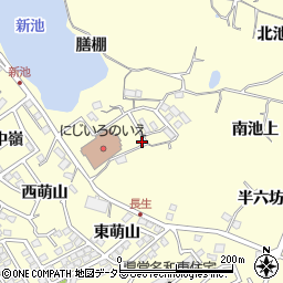 愛知県東海市名和町長生周辺の地図