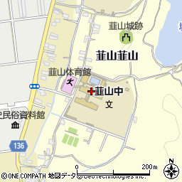 伊豆の国市立韮山中学校周辺の地図