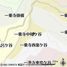 京都府京都市左京区一乗寺中尾ケ谷周辺の地図