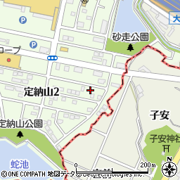 愛知県名古屋市緑区定納山2丁目412周辺の地図
