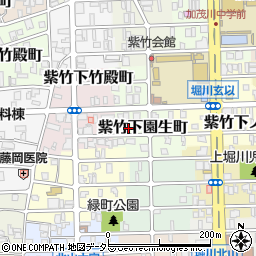 京都府京都市北区紫竹下園生町10周辺の地図