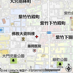 京都府京都市北区紫竹東大門町周辺の地図