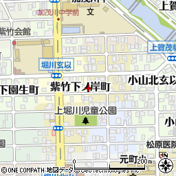 京都府京都市北区紫竹下長目町5周辺の地図