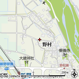 兵庫県神崎郡神河町野村周辺の地図