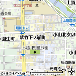 京都府京都市北区紫竹下長目町6周辺の地図
