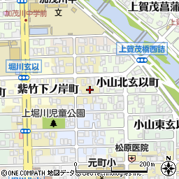 京都府京都市北区紫竹下長目町44-1周辺の地図
