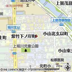 京都府京都市北区紫竹下長目町41周辺の地図