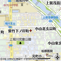 京都府京都市北区紫竹下長目町42周辺の地図