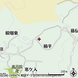 愛知県豊田市松平町楠平周辺の地図