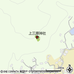 上三原神社周辺の地図