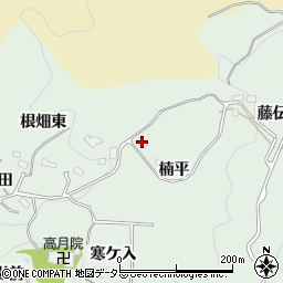 愛知県豊田市松平町（楠平）周辺の地図