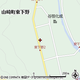 兵庫県宍粟市山崎町東下野164-3周辺の地図