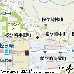 京都府京都市左京区松ケ崎西町9周辺の地図