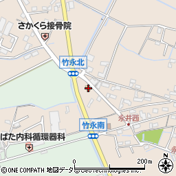 ファミリーマート菰野永井店周辺の地図
