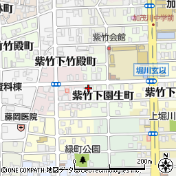 京都府京都市北区紫竹下園生町12周辺の地図