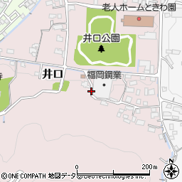 岡山県津山市井口周辺の地図