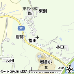 愛知県豊田市岩倉町福田17周辺の地図