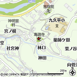 愛知県豊田市九久平町薬師ケ嶽17周辺の地図