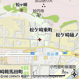 京都府京都市左京区松ケ崎東町周辺の地図