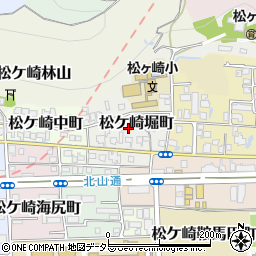 京都府京都市左京区松ケ崎堀町周辺の地図