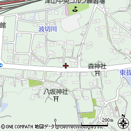 岡山県津山市横山周辺の地図