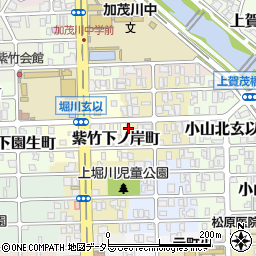 京都府京都市北区紫竹下長目町11周辺の地図
