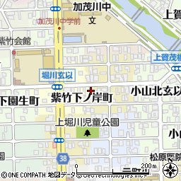 京都府京都市北区紫竹下長目町11周辺の地図