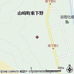 兵庫県宍粟市山崎町東下野45-1周辺の地図