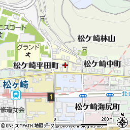 京都府京都市左京区松ケ崎西町6周辺の地図