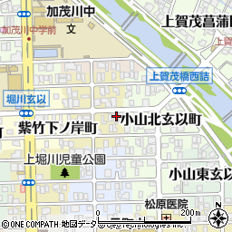 京都府京都市北区紫竹下長目町36周辺の地図