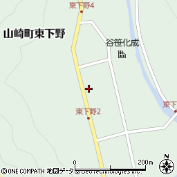 兵庫県宍粟市山崎町東下野163-1周辺の地図